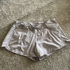Gray lululemon speed up shorts